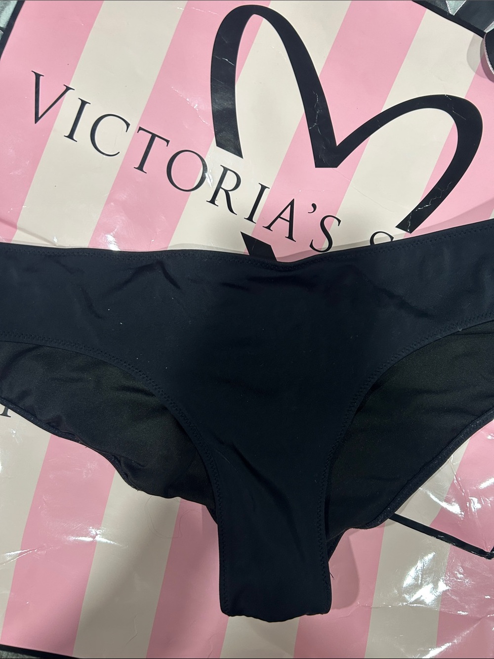 Victoria's Secret Black Bikini Bottom - Classic Low-Rise